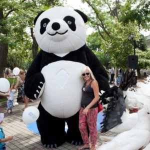 Giant Polar Bear Mascot